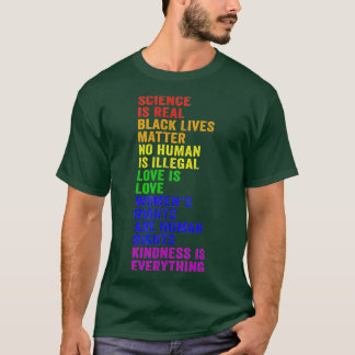 科学は実在黒生命の問題プライド月(8) Tシャツ