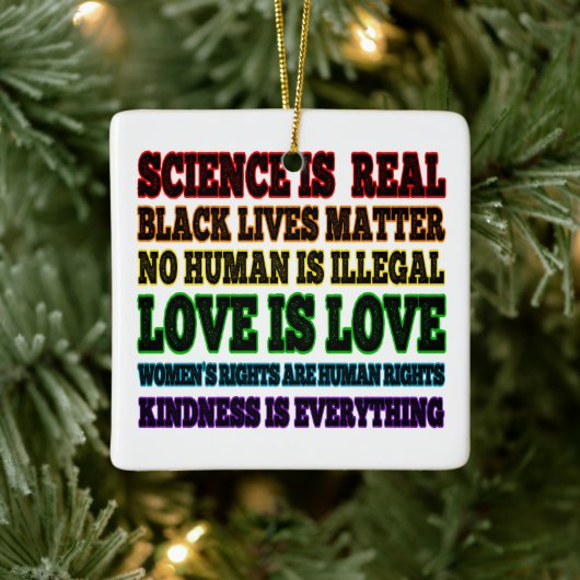 科学は実在黒衆問題 セラミックオーナメント (ツリー)