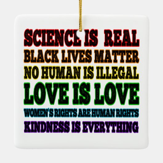 科学は実在黒衆問題 セラミックオーナメント (裏面)