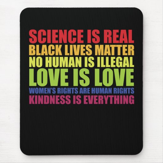 科学は実在黒衆問題LGBTプライド マウスパッド (正面)