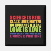 科学は実在黒衆問題LGBTプライド マグネット (正面)