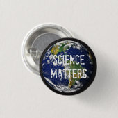 科学は小型ボタン1-1/4インチの重要です 缶バッジ (正面&裏面)