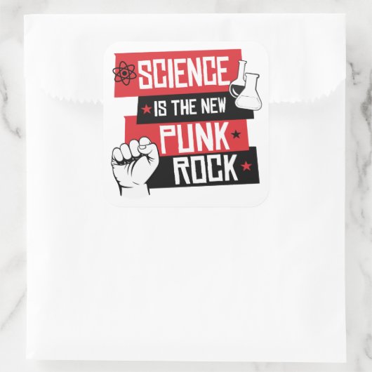 科学は新しいパンクロックだ スクエアシール (バッグ)