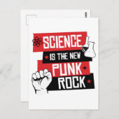 科学は新しいパンクロックだ ポストカード (正面/裏面)