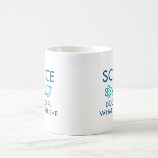 科学は気にお前の物信じ質 コーヒーマグカップ (中央)
