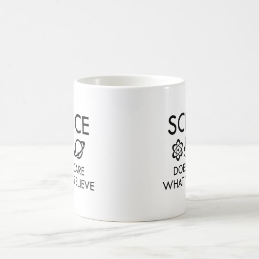 科学は気にお前の物信じ質 コーヒーマグカップ (中央)