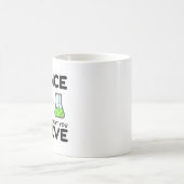 科学は気にお前の物信じ質 コーヒーマグカップ (中央)