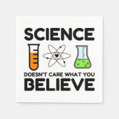 科学は気にお前の物信じ質 スタンダードカクテルナプキン (正面)