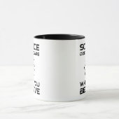 科学は気にお前の物信じ質 マグカップ (中央)