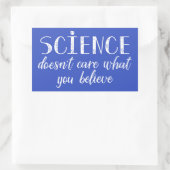 科学は気にお前の物信じ質 長方形シール (バッグ)