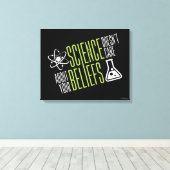 科学は気にない キャンバスプリント (インサイチュ (ウッドフロア))