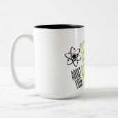 科学は気になりません ツートーンマグカップ (左)