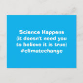 科学は気候変動を起こす ポストカード (正面)