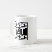 科学は沈黙しない コーヒーマグカップ (正面左)