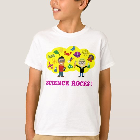 科学は漫画を揺すります Tシャツ (正面)