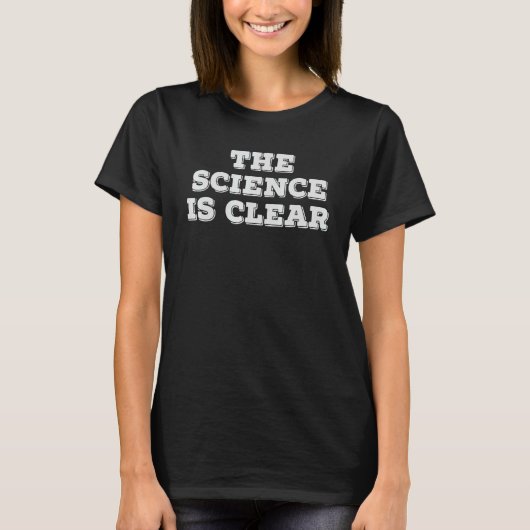 科学は澄ん Tシャツ (正面)