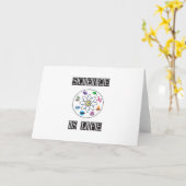 科学は生命なり カード (黄色い花)