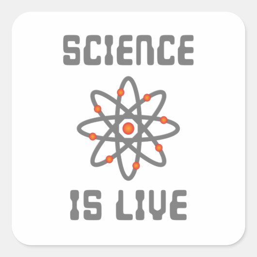 科学は生命なり スクエアシール (正面)