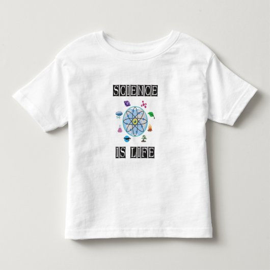 科学は生命なり トドラーTシャツ (正面)