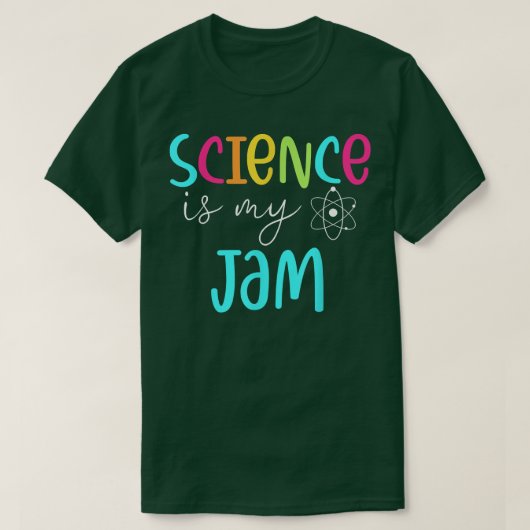 科学は私のジャムかわいい科学先生鑑賞 Tシャツ (デザイン正面)