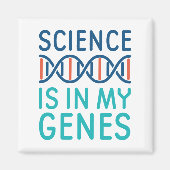 科学は私の遺伝子にある マグネット (正面)