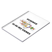 科学は私の遺伝子にある(DNA複製) ノートブック (左側)