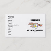 科学は私の遺伝子にある（DNA複製） 名刺 (正面)