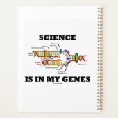 科学は私の遺伝子のDNA複製に含まれる プランナー手帳 (裏面)