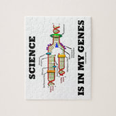 科学は私の遺伝子(DNAの写し)にあります ジグソーパズル (縦)