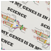 科学は私の遺伝子DNAの写しにあります ファブリック (クローズアップ)