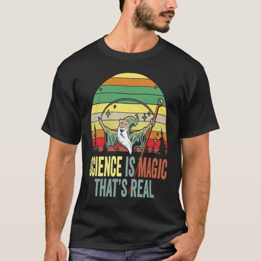 科学は科学のハロウィン実在である魔法 Tシャツ (正面)