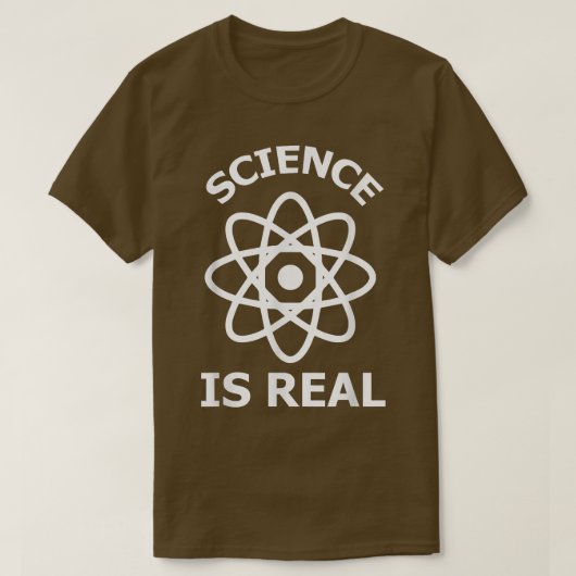 科学は科学実在だ Tシャツ (デザイン正面)