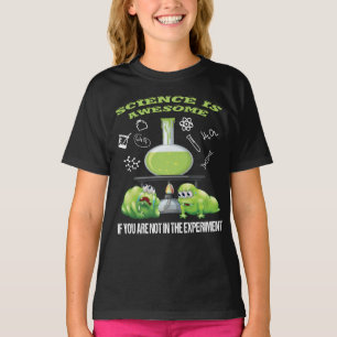科学は素晴らしいです-女の子のティーのTシャツ Tシャツ