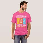 科学は考え出す方が作るより良いからだ Tシャツ (正面フル)