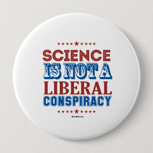 科学は自由主義のな陰謀ではないです 缶バッジ (正面)