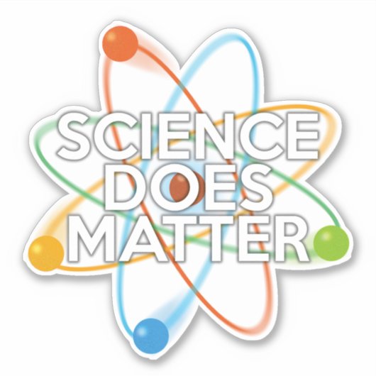 科学は重要だ シール (正面)