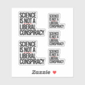 科学は陰謀ではない自由主義の シール (シート)