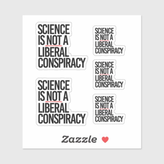 科学は陰謀ではない自由主義の シール (シート)