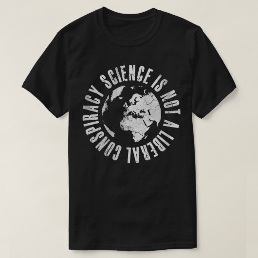 科学は陰謀自由主義のではない1 Tシャツ (デザイン正面)