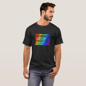 科学は魔法だがレインボー実在カラーLgbtだ Tシャツ (正面フル)