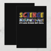 科学は魔法だが科学実在だ 招待状 (正面/裏面)