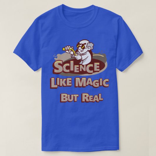 科学は魔法だが科学実在先生Sc Tシャツ (デザイン正面)