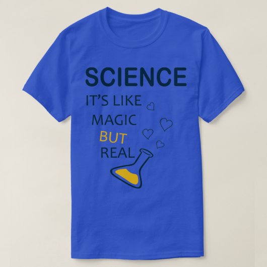 科学は魔法だ実在が8 Tシャツ (デザイン正面)