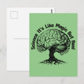 科学は魔法だ実在が ポストカード (正面/裏面)