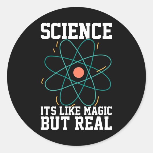 科学は魔法だ実在が ラウンドシール (正面)