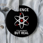 科学は魔法だ実在が。科学への贈り物 缶バッジ (インサイチュ)