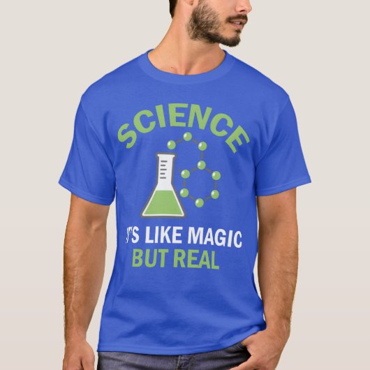 科学は魔法のようだけど実在する Teacher Tシャツ (正面)