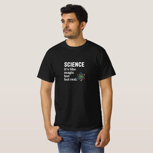 科学は魔法みたいにリアル Tシャツ (正面フル)