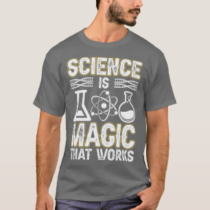 科学は魔法ハット研究科学研究者労働 Tシャツ