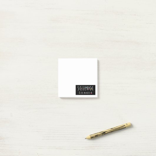 科学は魔法 ポストイット (デスク上)